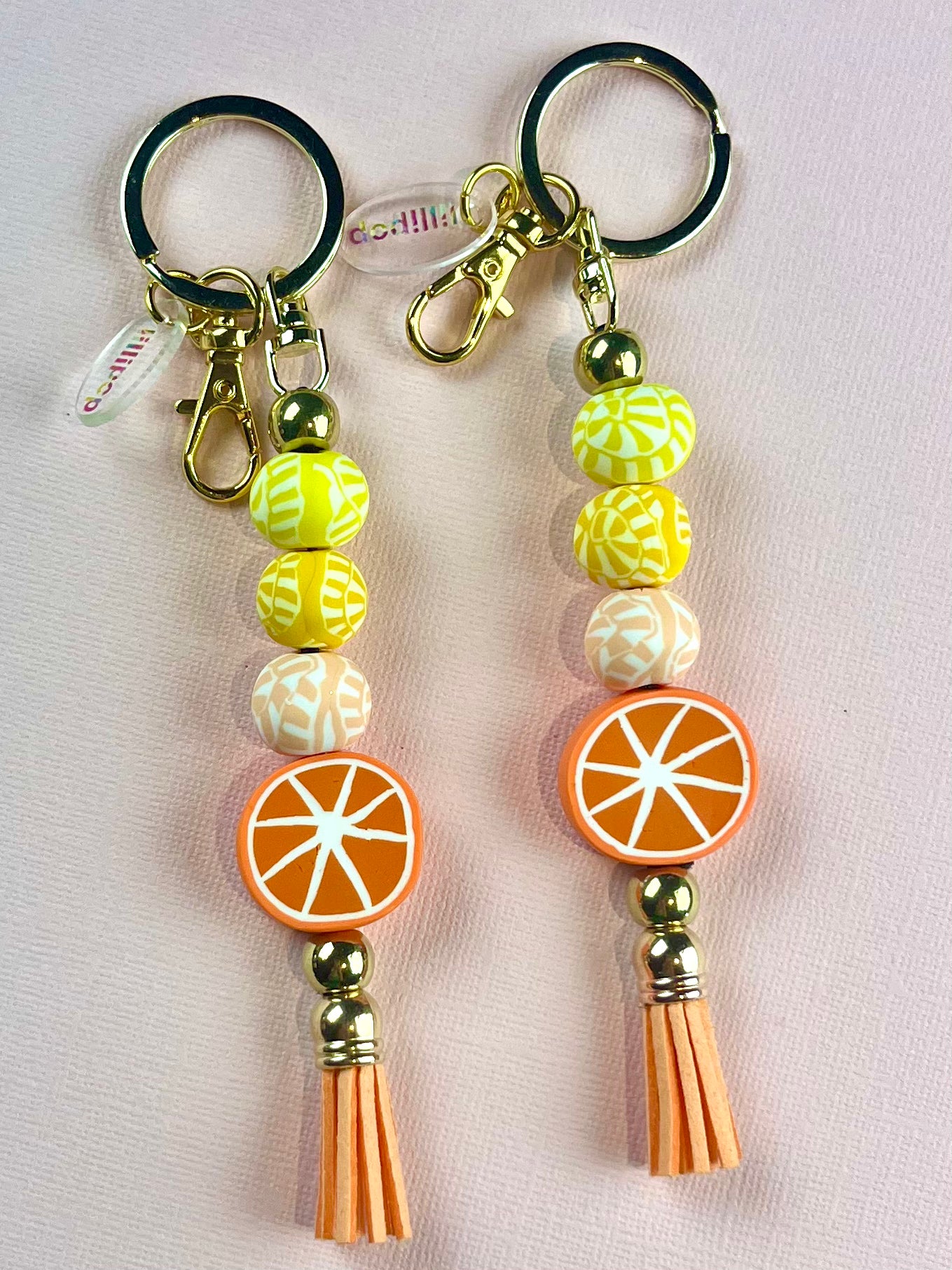 ORANGES KEYRING- POLKYMER CLAY