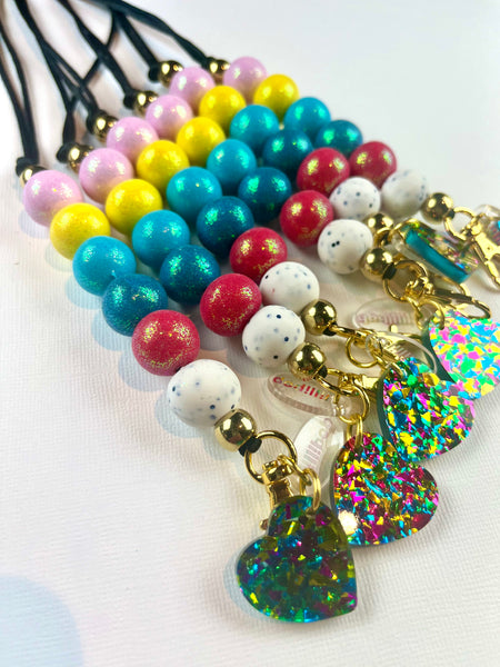 Yoga Ladies Polymer Clay Lanyard