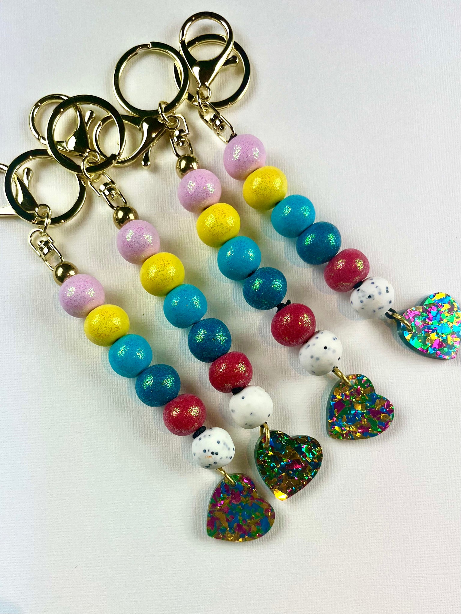 YOGA LADIES KEYRING- POLYMER CLAY