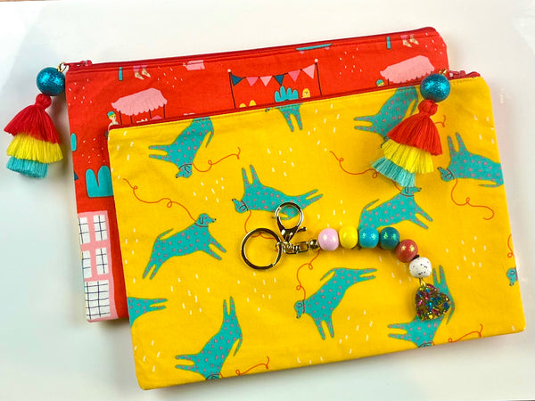 YOGA LADIES KEYRING- POLYMER CLAY