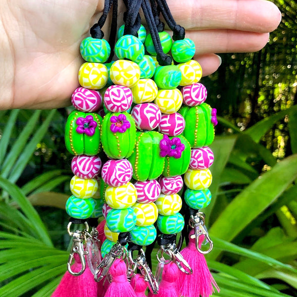 CACTUS LANYARDS- POLYMER CLAY